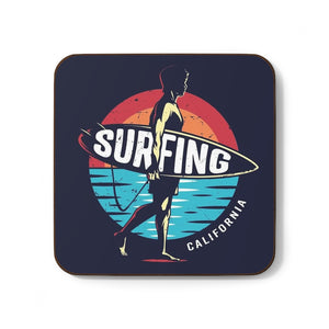 CALIFORNIA SURFING Hardboard Back Coaster