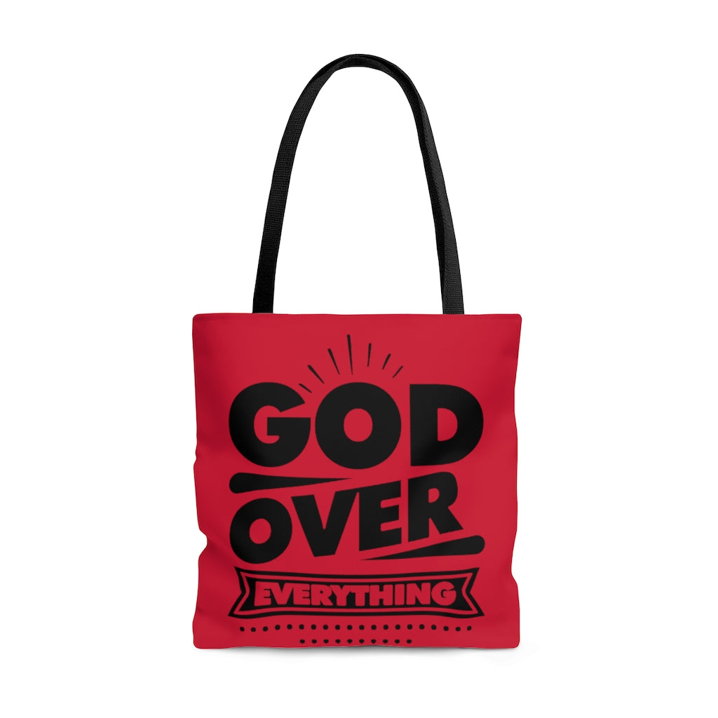 GOD OVER EVERYTHING AOP Tote Bag