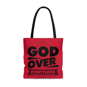 GOD OVER EVERYTHING AOP Tote Bag