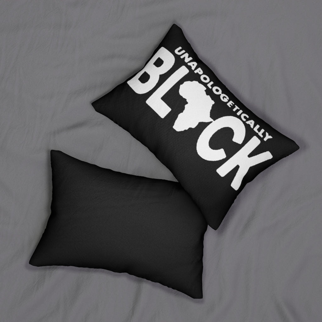 Unapologetically Black Spun Polyester Lumbar Pillow